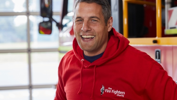 FirefighterRedHoodySmiling 