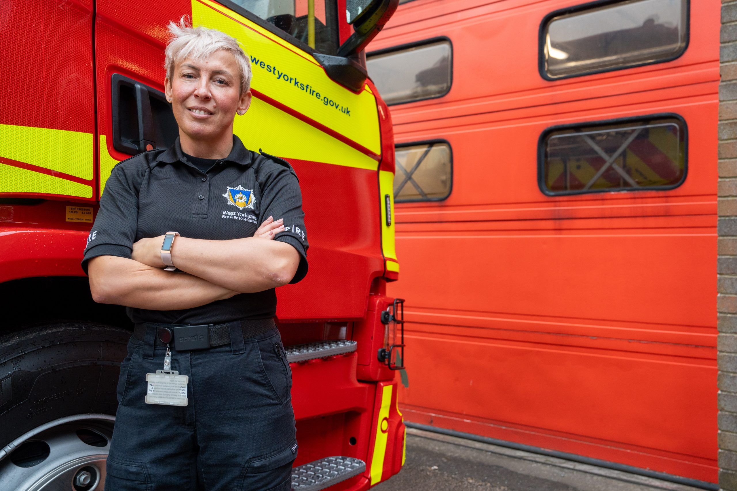 Sam Bland is a West Yorkshire firefighter 