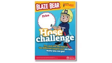 Poster featuring cartoon bear 